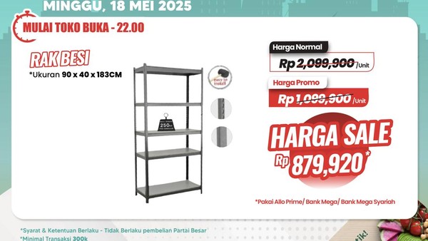 Wow! Diskon Rak di Transmart hingga Rp 1,2 Juta!